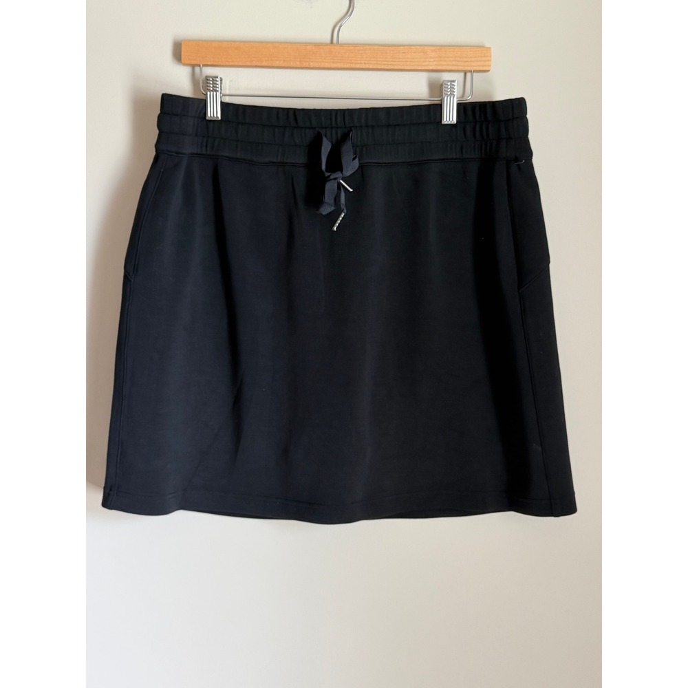 Spanx AirEssentials Get Moving Skort Women 1X Black Drawstring Shorts